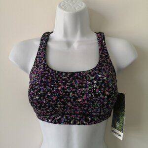 NWT LULULEMON SEAWHEEZE Multi Reflective Print B/C Cup All Sport Energy Bra 4